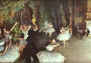 Edgar Degas Rehearsal on the Stage oil painting reproduction